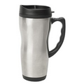 16 Oz Stainless Steel Travel Mug with Plastic Liner